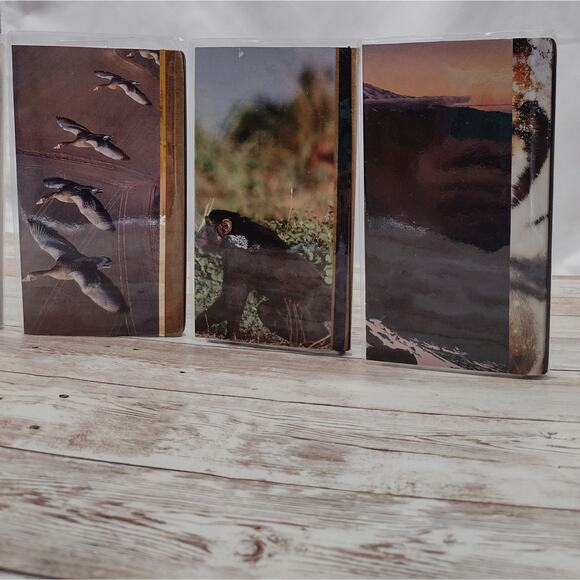 Animal Themed Small Travel Journals with Slip Covers, Handmade Small Notebook - Picture 4 of 8